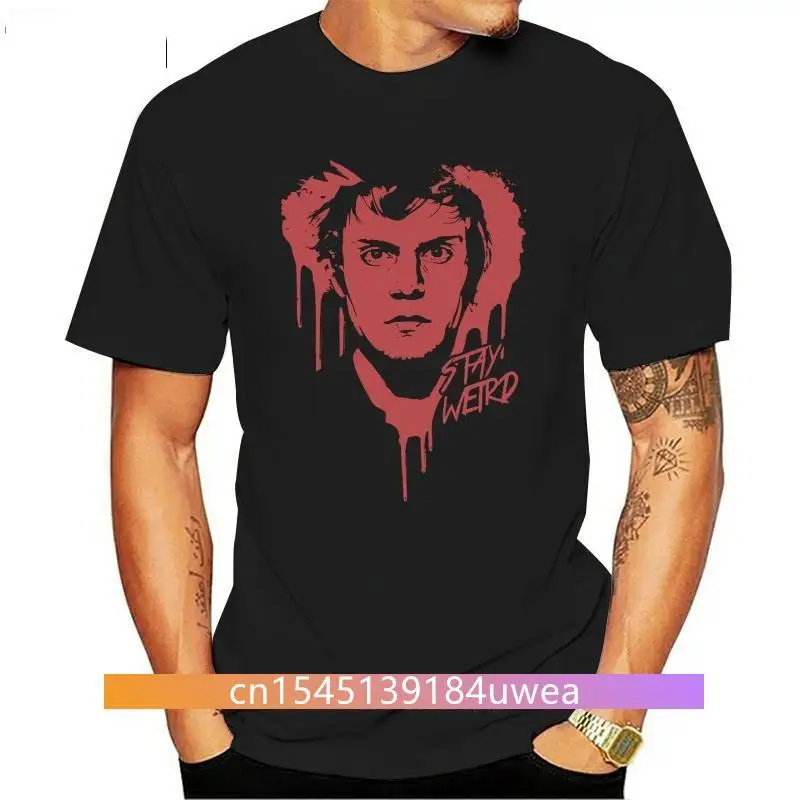 

New 2021 Popular Stay Weird Evan Peters Men Black T Shirt S - 3xl 2021 2021 Fashion T Shirt Men