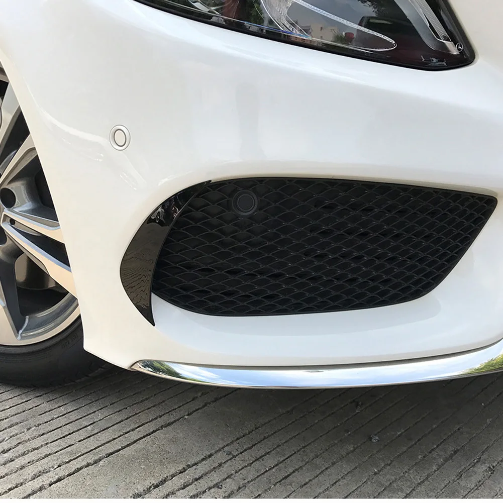 Для Mercedes Benz C Class W205 Sport C180 C200 C250 C300 C400- автомобильные аксессуары для кузова переднего бампера Накладка для губ наклейка