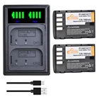 Аккумулятор DMW-BLF19 1900 мАч DMW BLF19 BLF19 BLF19E + двойное зарядное устройство для камеры Panasonic Lumix GH3 GH4 GH5 G9.