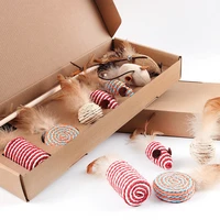7pcsbox mix pet toy mouse cat toy cat funny cat stick dogs toys pet accessories