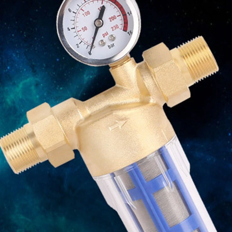

1 Inch Copper Backwash Water Pre Filter Household House Water Filter Pipes Central Water Purifier Descaling
