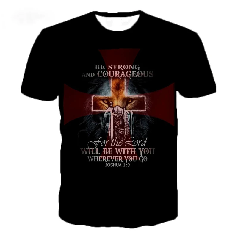 Knights Templar 3D Print T Shirt Fashion Casual T-shirts Men Women Cool stuff Harajuku Streetwear Tops | Мужская одежда