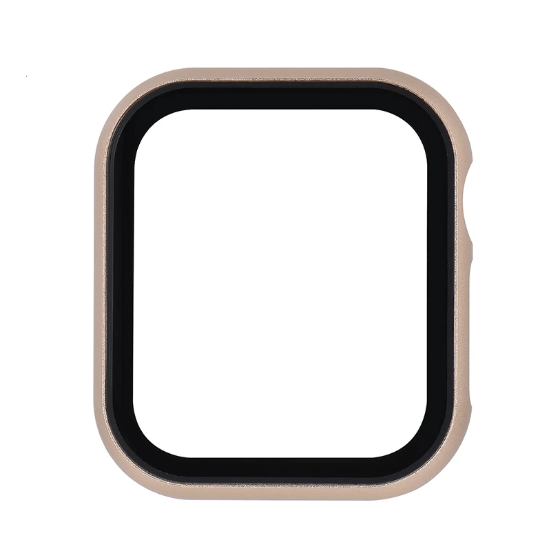 Чехол из закаленной пленки для Apple Watch Series 4, 3, 2, 1, ремешок, чехол 42 мм, 38 м, 40 мм, 44 мм, тонкий алюминиевый чехол, защита для iWatch 4