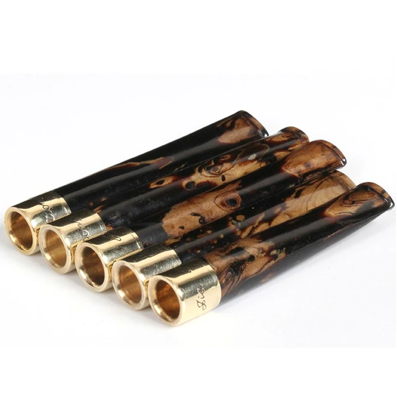 Держатель для сигарет из твердой древесины 1 шт. трубка курения портативная