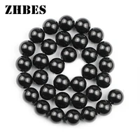 natural black king kong stone 4681012mm black round spacers loose beads for jewelry diy bracelet making necklace accessories