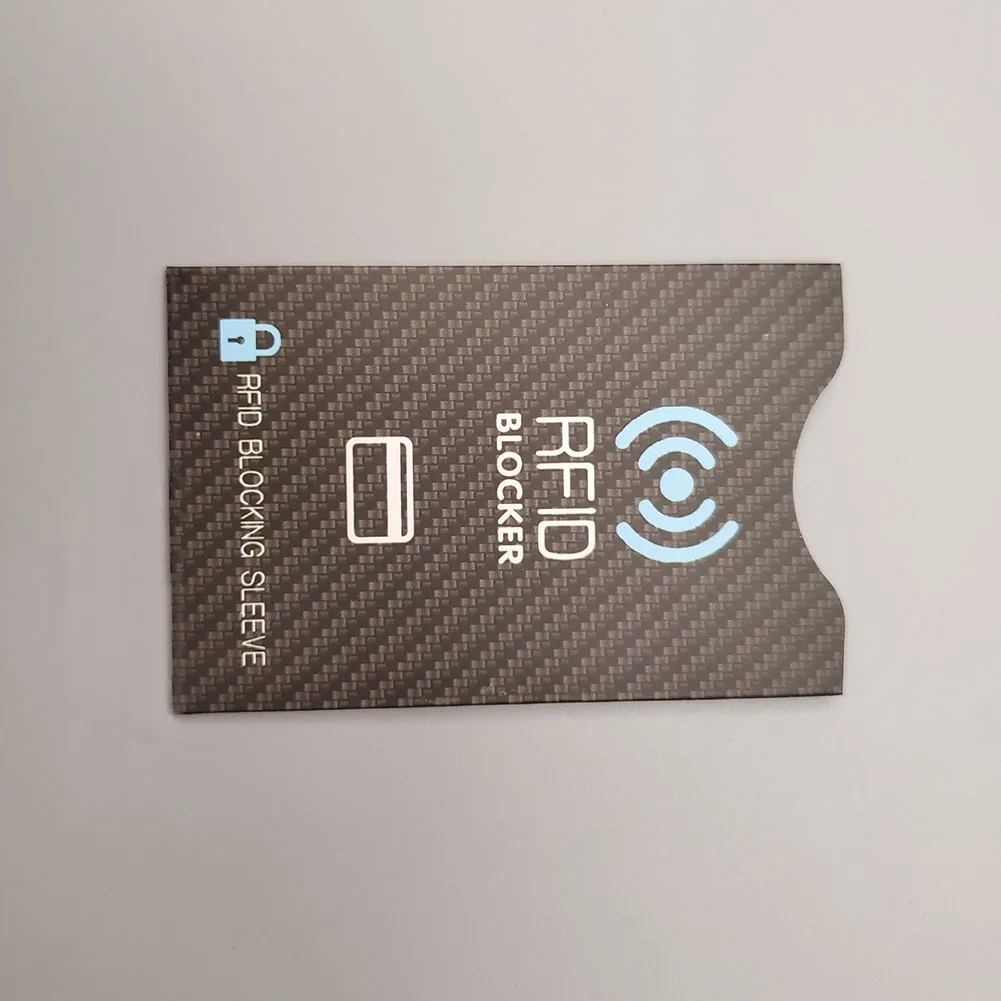 1 шт. защита от кражи для RFID, защита для кредитных карт, блокировка, держатель для карт, чехол для кожи, защитный чехол для банковских карт, Новинка - Цвет: Black Blue