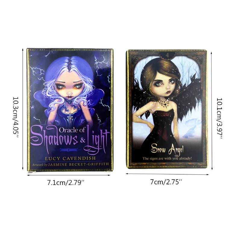 

Oracle of Shadows and Light Full English Family Party Board Game 45 Cards Deck Tarot Divination Fate Cards