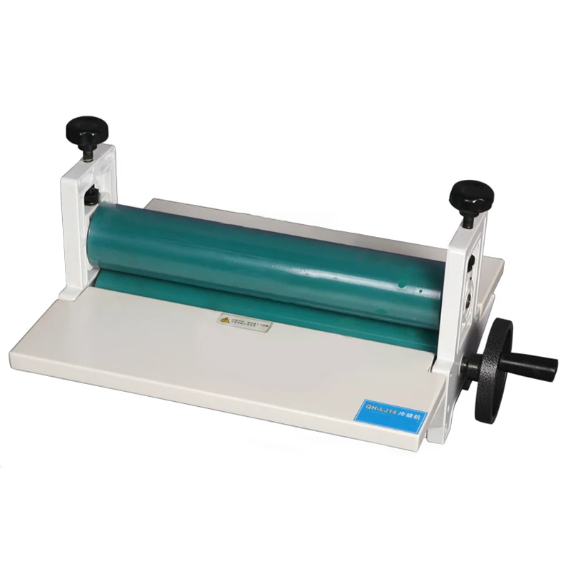 

NEW 14" 350mm Manual Roll Laminating Machines Photo Vinyl Protect Rubber Cold Laminator 1pc