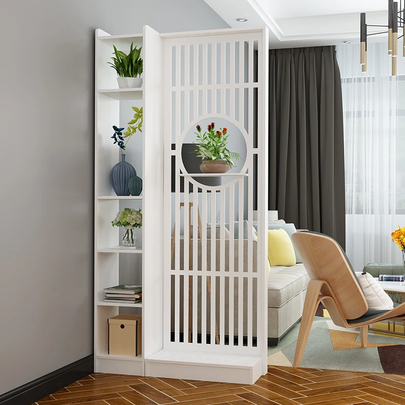 

New Chinese style screen partition shelf living room decoration wall simple modern office entrance entrance entrance porch cabin