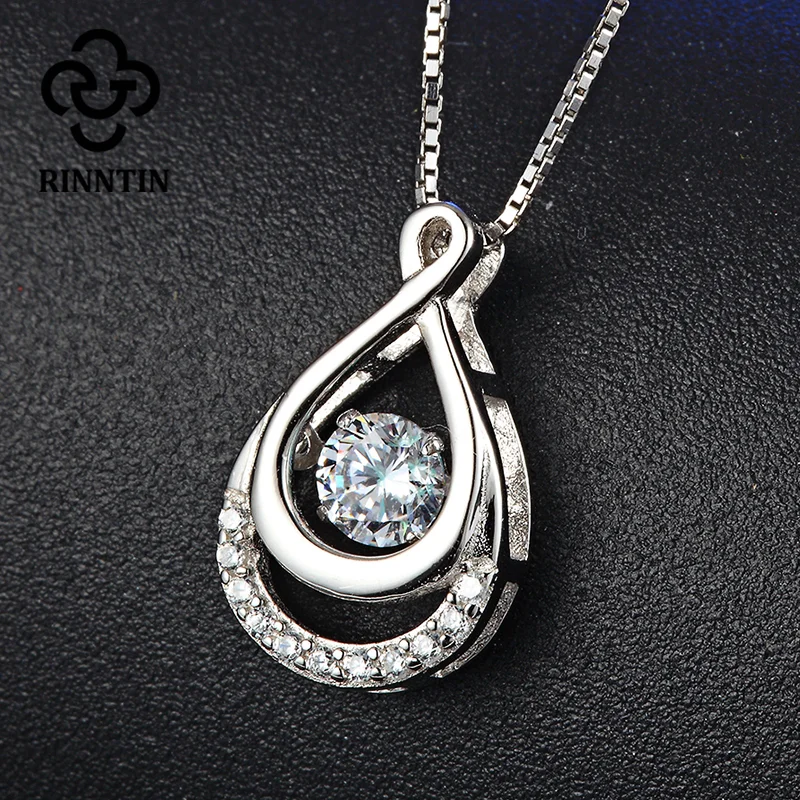 Женское ожерелье из серебра 925 пробы с подвеской в виде капли воды|pendant drop|pendant with