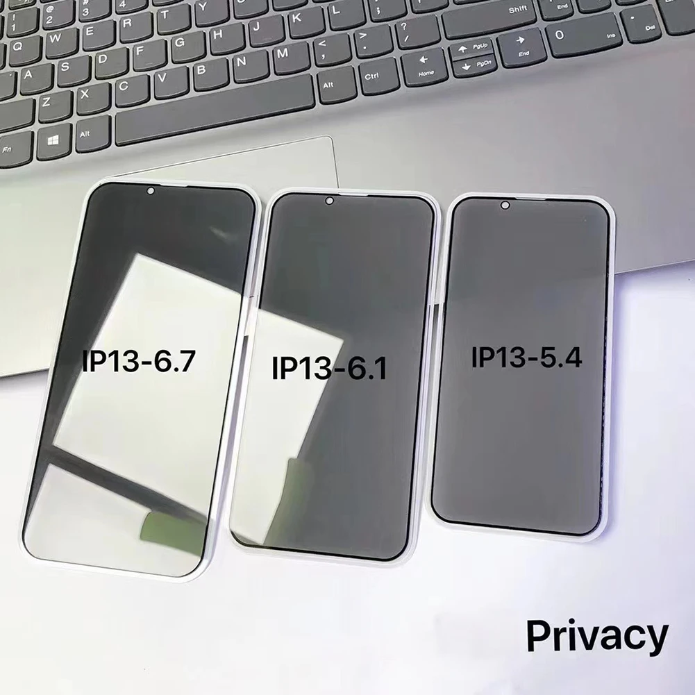 10pcslot anti peep glare privacy screen protector for iphone 13 pro max xr 11 12 mini tempered glass private full cover film free global shipping
