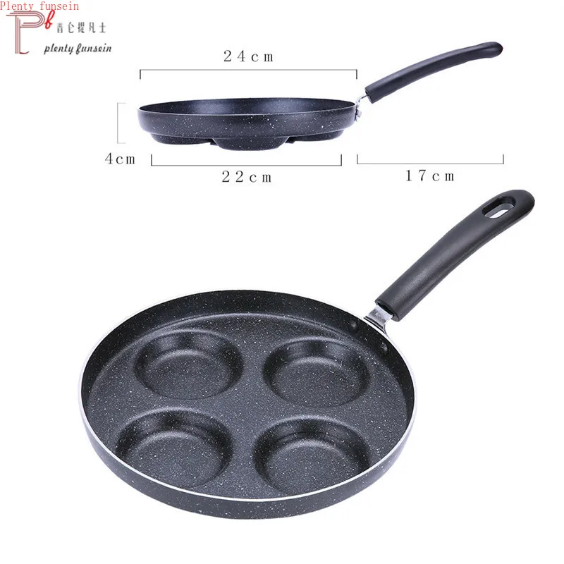 Multifunction diameter 24cm 10inch Nonstick Frying Pan Aluminium Alloy 4 units Cookware Fry Egg Pancake Steak Use for Gas Cooker | Дом и сад