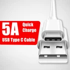 USB-C кабель для быстрой зарядки для Redmi 8 9c 10x Note 8 Pro 5A3A Quick Charge 150 см200 см Kable для LG G9 V30 V40 Pro Huawei Xiaomi