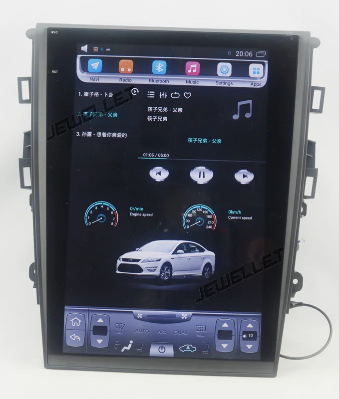 12 1 &quottesla стиль вертикальный экран четырехъядерный Android 9 Автомобильный GPS Радио