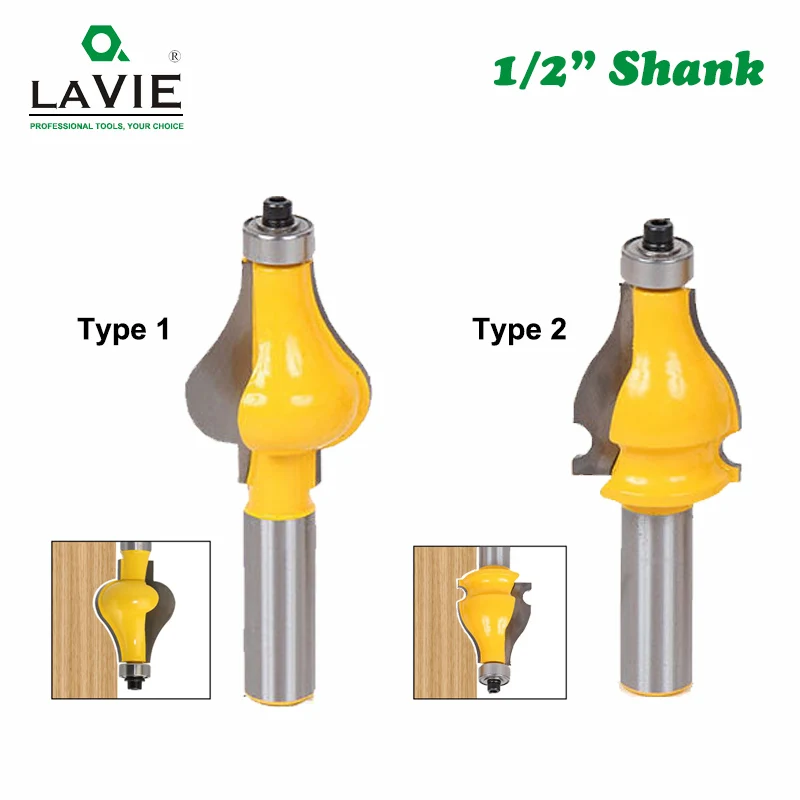 

1pc 1/2" Shank Armrest Mill Handrail Router Bits Set Wavy Flute Tenon Milling Cutter for Wood Woodwork Cutters