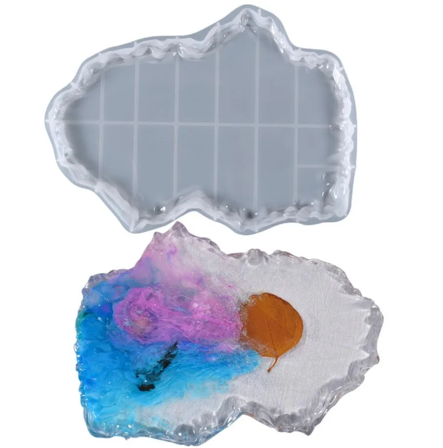 

DIY Irregular Coaster Mold Epoxy Resin Moulds Jewelry Tool Jewerly Accessories Silicone Molds