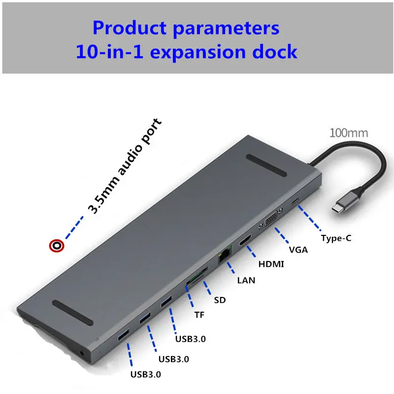Концентратор C USB 3 0 концентратор Ethernet разъем типа PD для смартфона Huawei Xiaomi MacBook