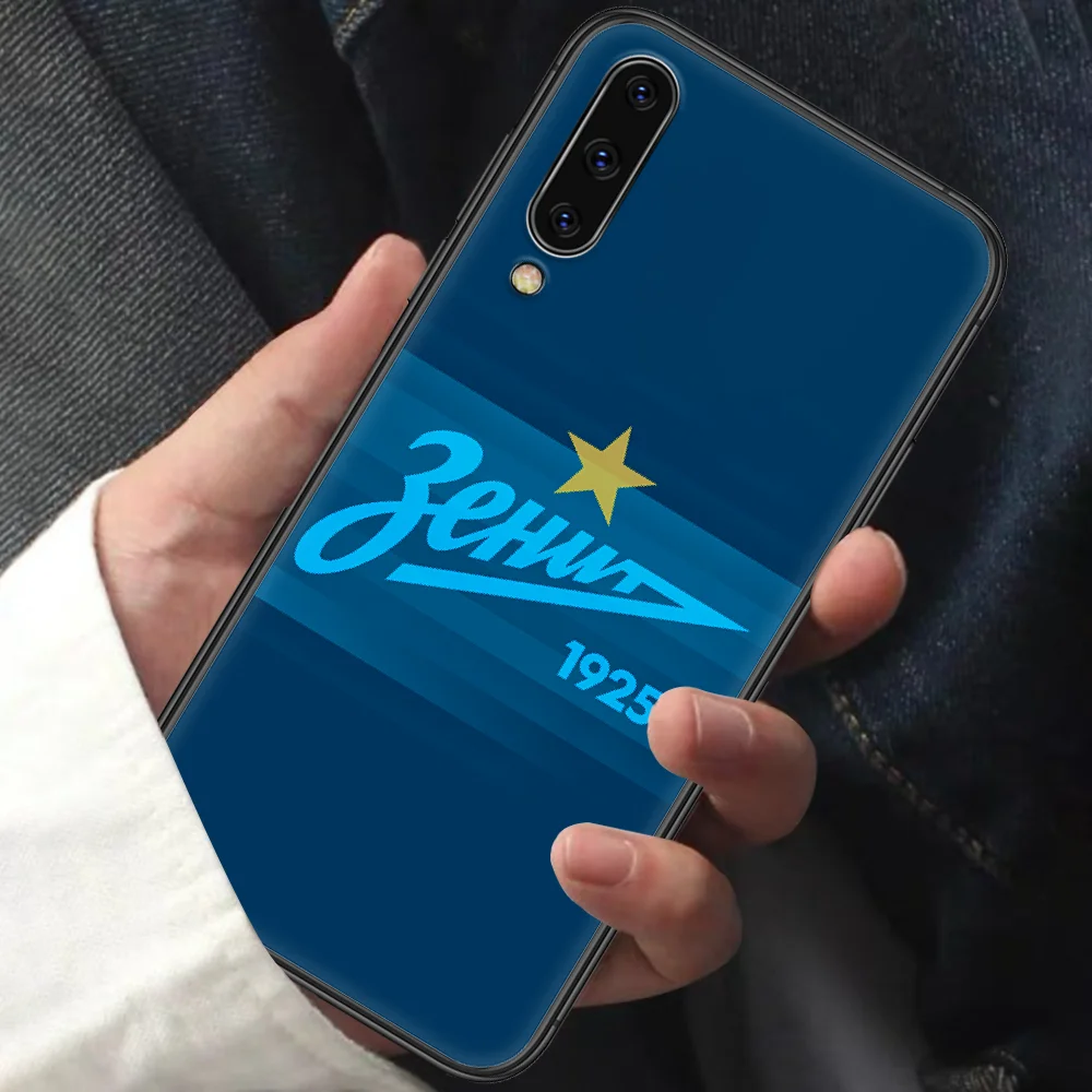 

FC Zenit Football Phone Case For Samsung Galaxy A10 A20 A30 E A40 A50 A51 A70 A71 A J 5 6 7 8 2016 2017 2018 black Shell Luxury