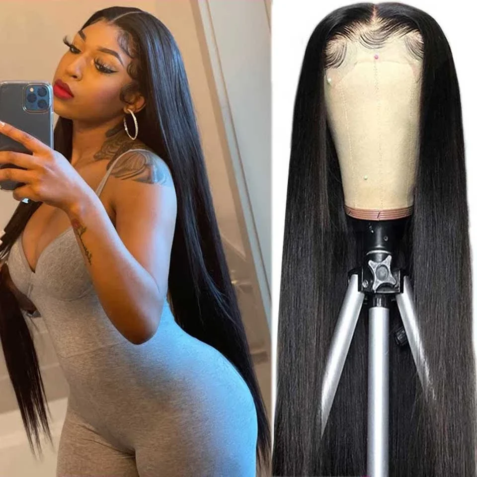 36inch straight lace front wig 4x4 lace wigs