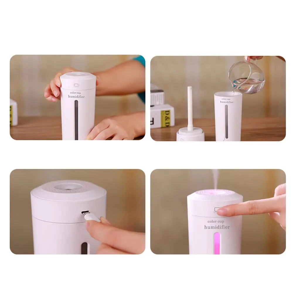 

CAR Air Purifier Ultrasonic Humidifier USB Air Purifier LED Night Light Aromatherapy Humidifier LED Night Light