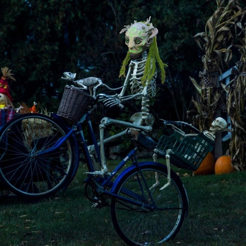 Лесная маска духа для Хэллоуина реалистичные зеленые эльфы фотореквизит косплея