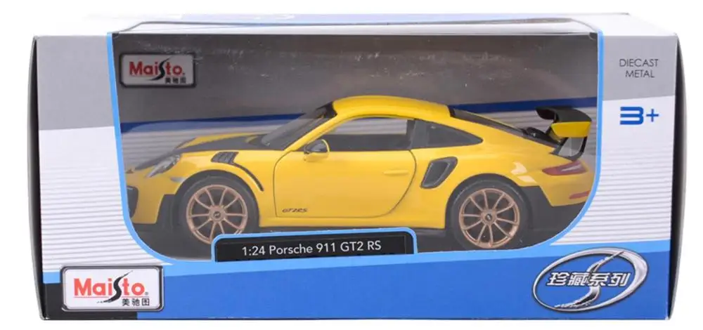 Maisto, 1/24, 1:24,, Porsche, 911, GTS, RS, суперкар, спортивный гоночный автомобиль, литая под давлением, модель, игрушка для детей, для мальчиков и девочек