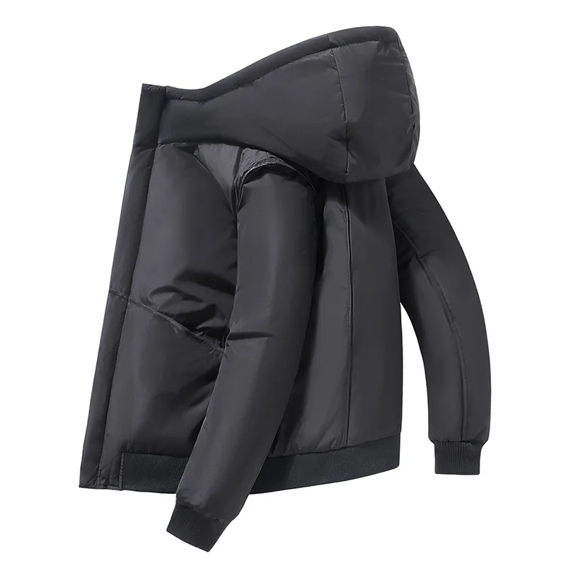 2021 new fashion men's short down jacket winter clothing trend men's thick down jacket student casual jacket jacket male