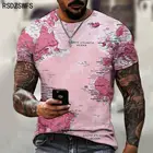 2021 футболка с картой мира, Забавные футболки, летняя модная аниме футболка, 3D футболка, Мужская одежда, топы, футболки BYCK, брендовые футболки