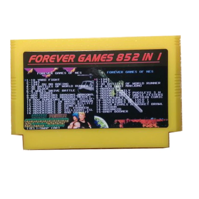 Игровой картридж FOREVER DUO 852 в 1 (405 + 447) для 60-контактной игровой тележки всего