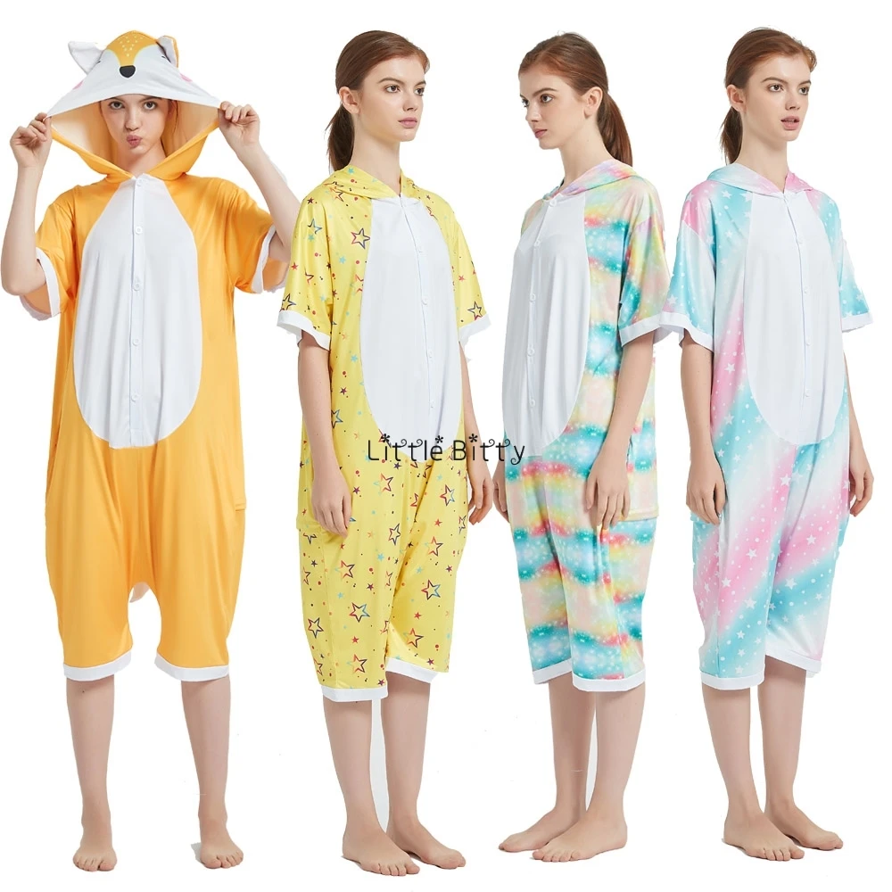 Кигуруми пижамы для мамы и детей комбинезон милая цельная Пижама пижама с