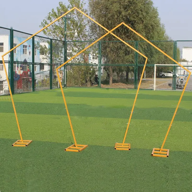 Pentagon Arch Frame Metal Square Wedding Base Pole Stand Display Set Prom Garden Flowers Decoration Party decoration Suppli | Дом и сад