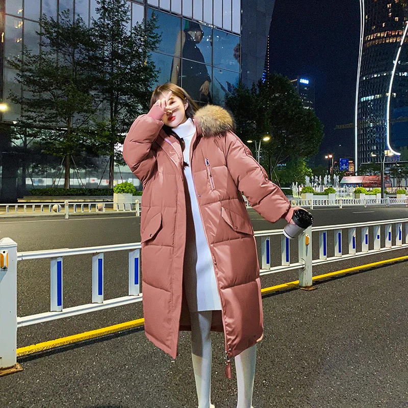 

Thicker Parka Women's 2020 Winter New Style Korean Fashion Loose Long Down Cotton Bread Jacket Women's Jacket