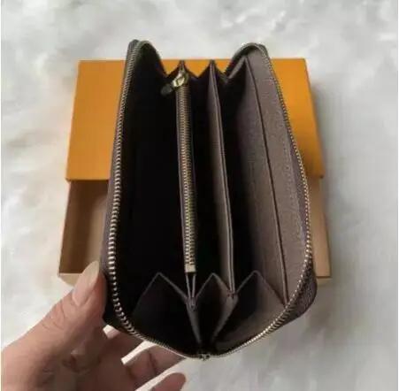 

2020 WOXK fashion women/men genuine leather zippy wallet with good qaulity free shipping