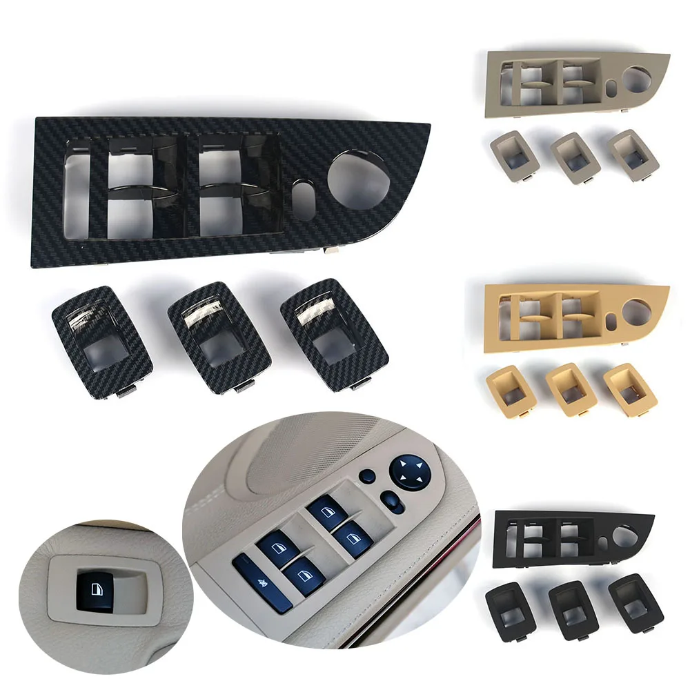 

LHD панель переключателя стеклоподъемника автомобиля, внешняя крышка, замена для BMW 3 серии E90 E91 316 318 320 325 328i 2004-2012