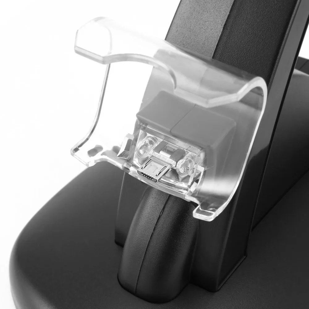 Светодиодный док-станция с двумя usb-зарядными док-станками для зарядки, крэдл док-станция для sony Playstation 4 PS4 игровой консоли контроллера