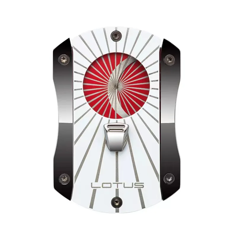 

Luxury Pocket Cigar Cutter Stainless Steel Sharp Blade Scissors LOTUS Mini Portable Free Shipping Travel Cigar Cutter CT-050