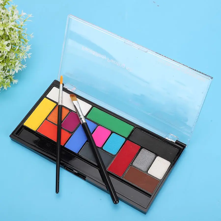 Professional Water Soluble Face Paint Body Painting Pigment Brush DIY Cosmetic Tools for X'mas Halloween Costume Parties Stage |