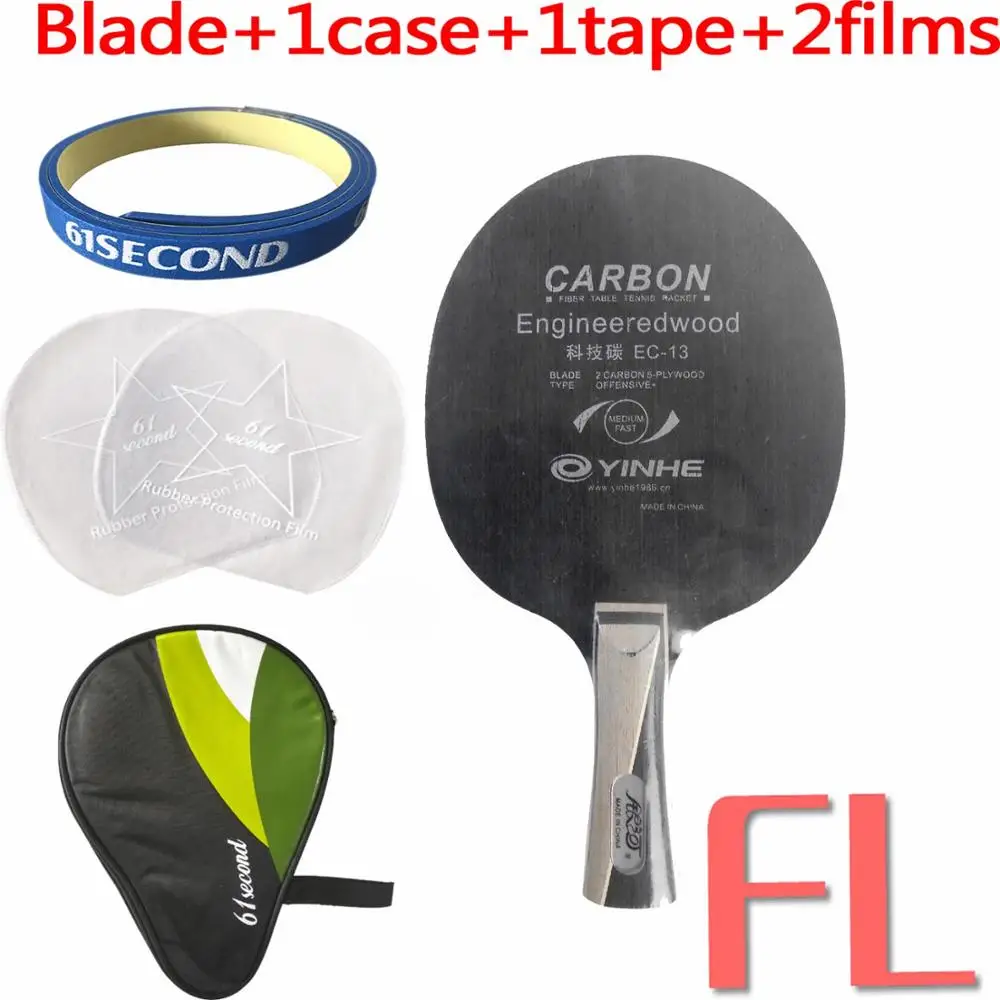 FL with H 1 case Галактика Млечный Путь Yinhe EC-13 Карбон EC 13 EC13 Engineeredwood OFF+ лезвие для настольного тенниса для ракетки для пинг-понга - Цвет: FL with H 1 case