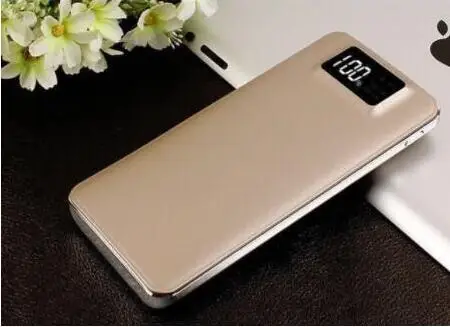 Внешний аккумулятор 30000 мАч для Xiaomi mi 2 USB внешний аккумулятор портативное зарядное устройство Внешний аккумулятор для iPhone 7 8 Xiao mi huawei - Цвет: Золотой