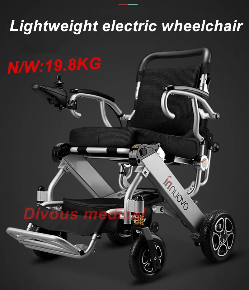 

Free Shipping Popular Ultra Lightweight Folding Electric Wheelchairs Can Be Carried On Airplanes