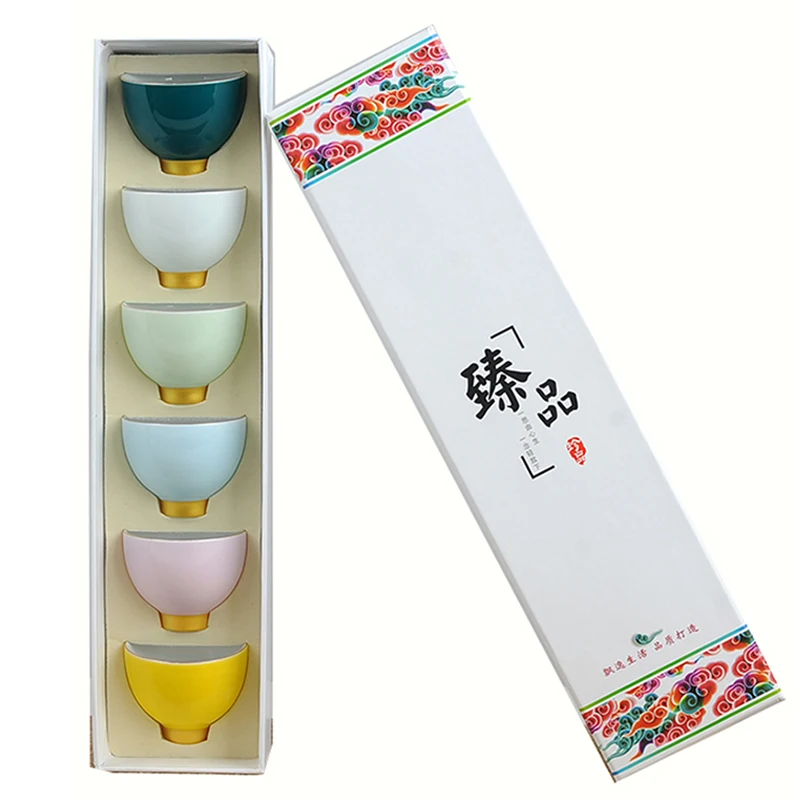 Набор чайных чашек Керамический 6 шт. фарфоровая чаша для чая мастер пуэр чашки