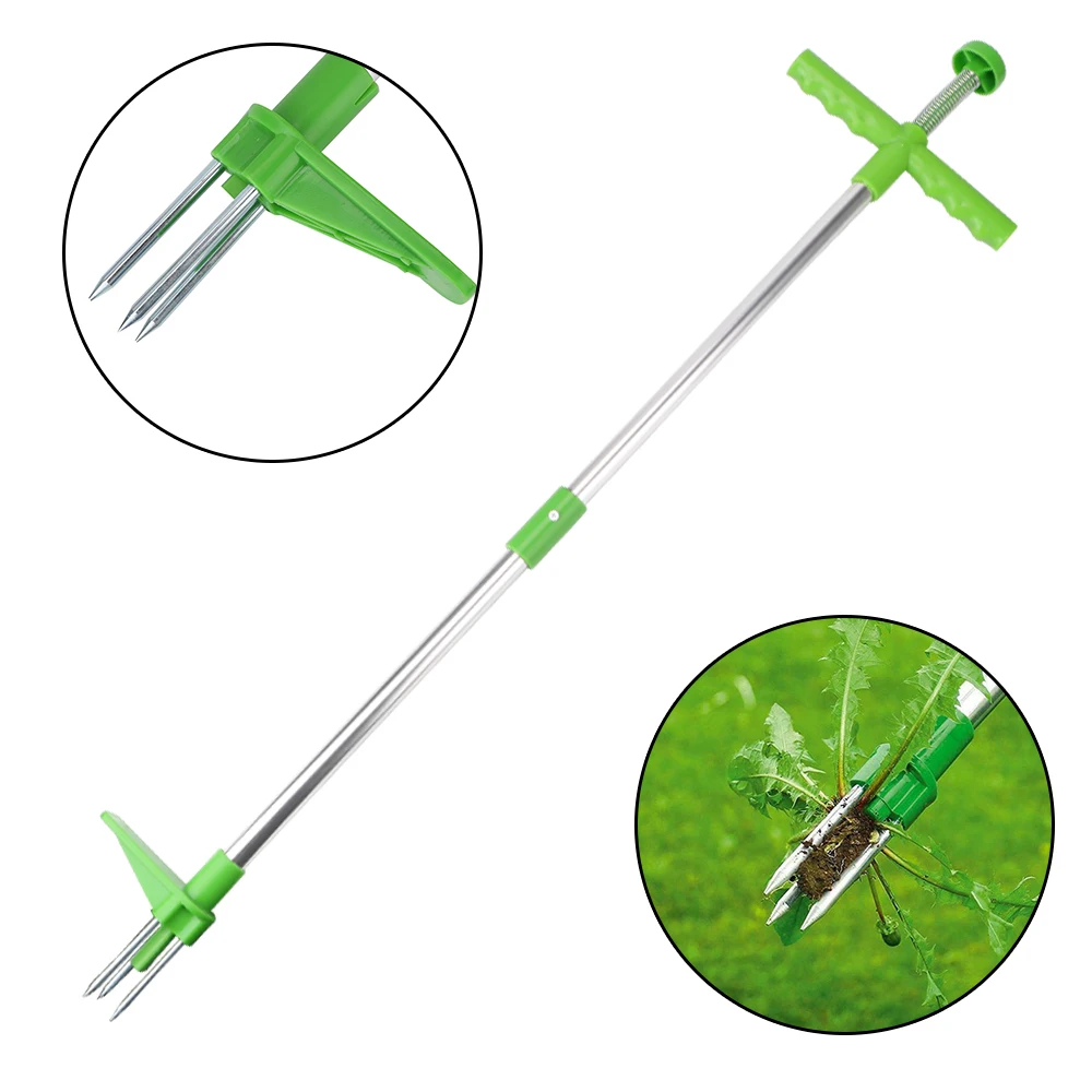 

Garden Lawn Weeder With Foot Pedal Weed Puller Removable Grass Root Puller Tools Outdoor Yard Stand Up Weed Puller Long Handled