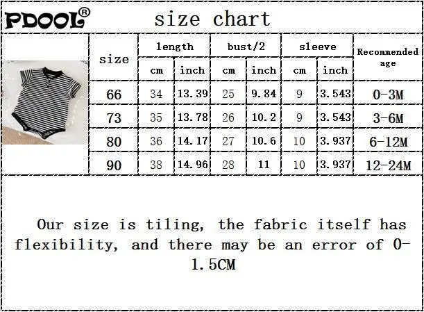 

0-24M Infant Kids Baby Boys Short Sleeve V-neck Outwear Toddler Newborn Cotton Casual Jumpsuits Striped Rompers