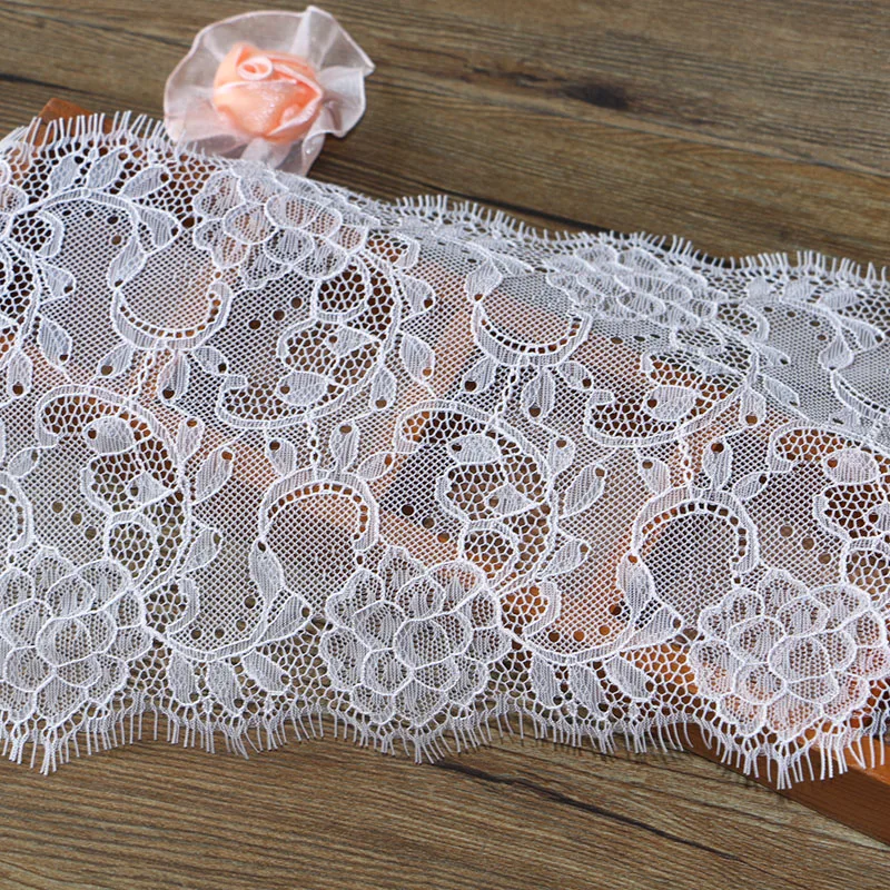 18 см широкая светильник-розовая кружевная ткань сделай сам для одежды