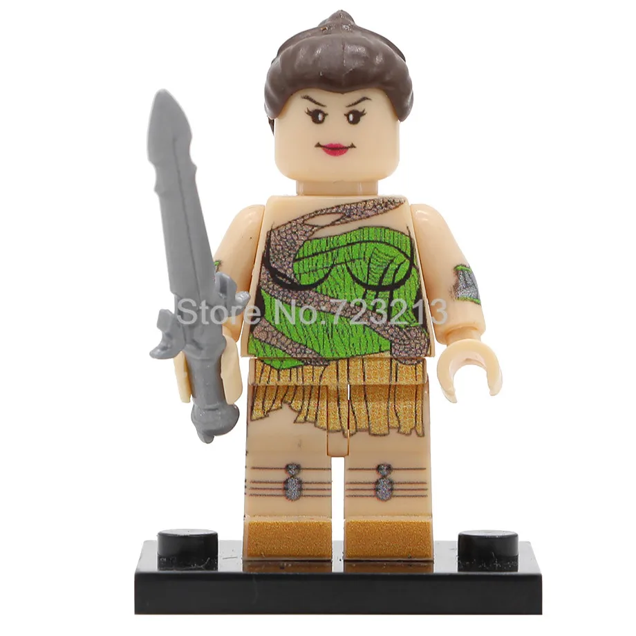Wonder Woman Один супер герой фигурка Бэтмена титана Джокер Tomb Raider Лара Крофт Рокки Namor Storm Big Barda строительный блок кирпич набор игрушек - Цвет: Wonder Woman