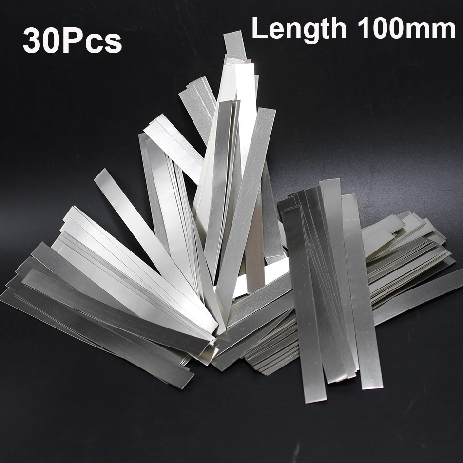 

30pcs Nickel Plated Steel Strip Nickel Plate Strap Strip Sheets For Battery Spot Welding Machine Spot Welder Welder Equipment
