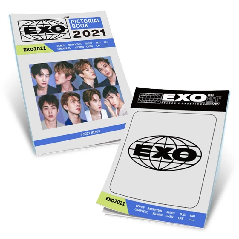 Exo подарок 2021 фотоальбом карта плакат Hd книга K-POP веера ядовитый Группа корейских
