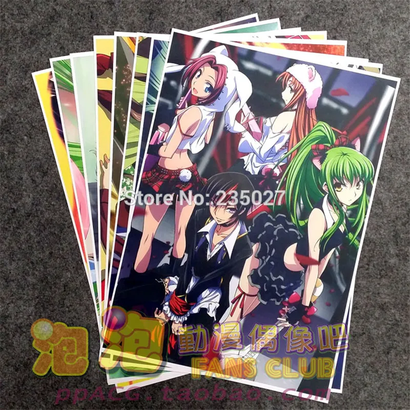 8 шт./компл. аниме код Geass постер Lelouch Lamperouge C.C. Kallen Stadtfeld настенные фотографии для