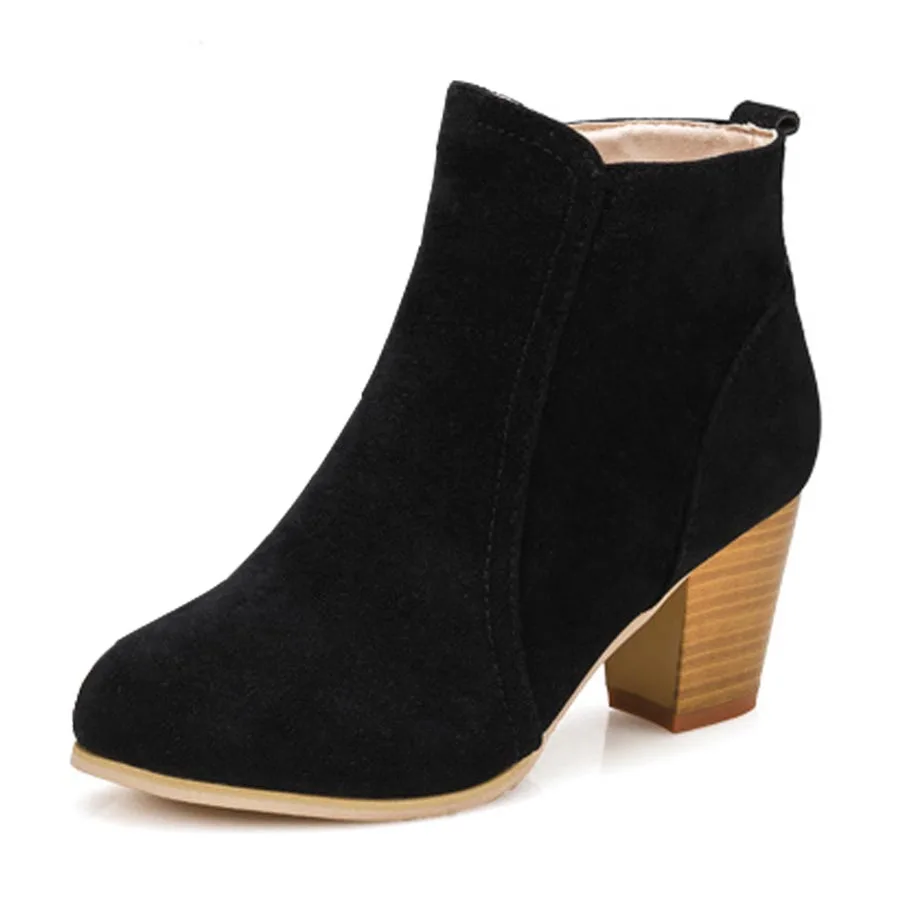 Осень 2021 женские ботинки на высоком каблуке мартинсы молнии ботильоны с толстыми