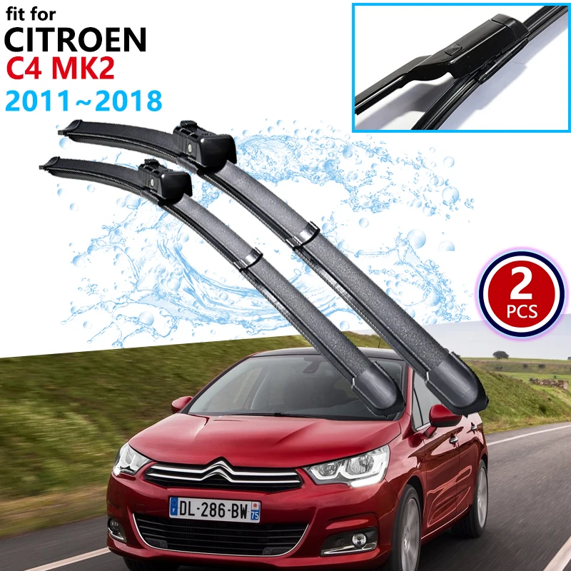 

Автомобильные стеклоочистители для Citroen C4 MK2 C4L 2011 ~ 2018, стеклоочистители переднего стекла 2012, 2013, 2014, 2015, 2016, 2017, автомобильные аксессуары, накл...